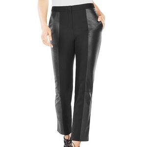 BCBGMAXAZRIA Brennan Faux Leather Paneled Pants